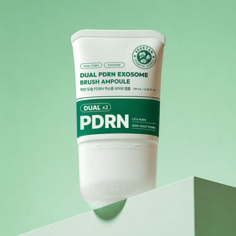 쑥탄 듀얼 피디알엔 엑소좀 브러쉬 헤어 앰플 그린티향 100ml